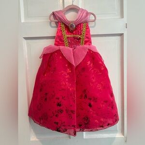 Disney Store Aurora Costume Dress Girls Sleeping Beauty size 4  EUC LN!